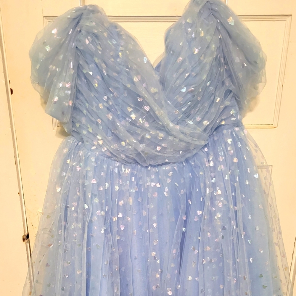 Teuta Matoshi Blue Hearty Dress